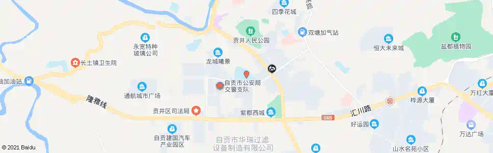自贡新育才小学_公交站地图_自贡公交_妙搜公交查询2025