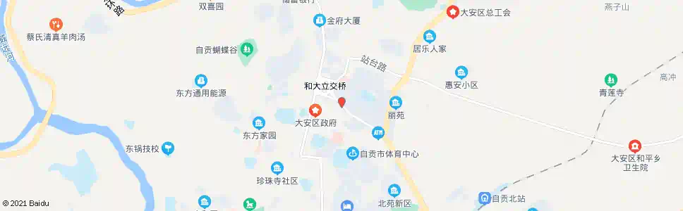 自贡仁和路北段_公交站地图_自贡公交_妙搜公交查询2025
