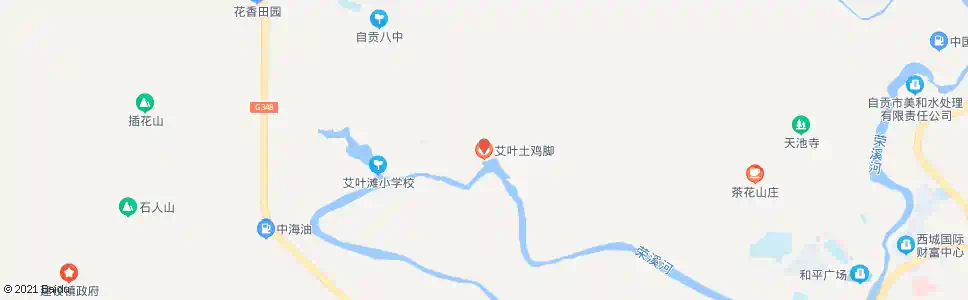 自贡艾叶(东站)_公交站地图_自贡公交_妙搜公交查询2025