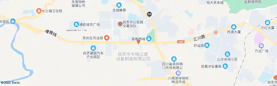 自贡一汽大众和众店_公交站地图_自贡公交_妙搜公交查询2025
