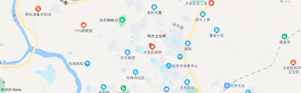 自贡广华_公交站地图_自贡公交_妙搜公交查询2025