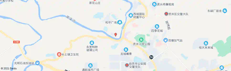 自贡贡井(长征大桥)_公交站地图_自贡公交_妙搜公交查询2025