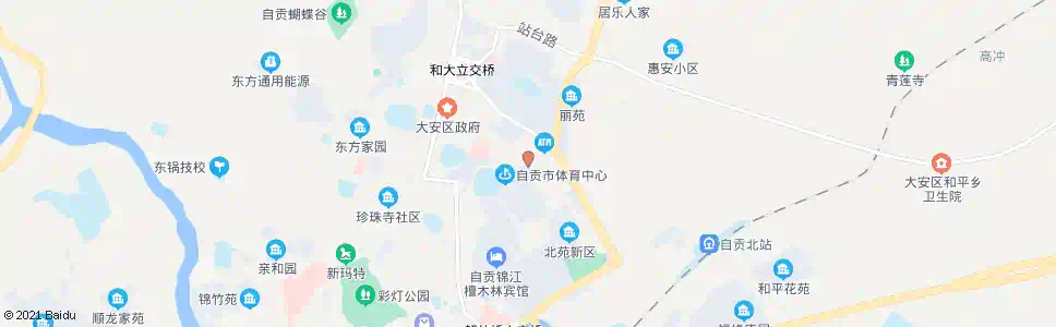 自贡钟云山招呼站_公交站地图_自贡公交_妙搜公交查询2025