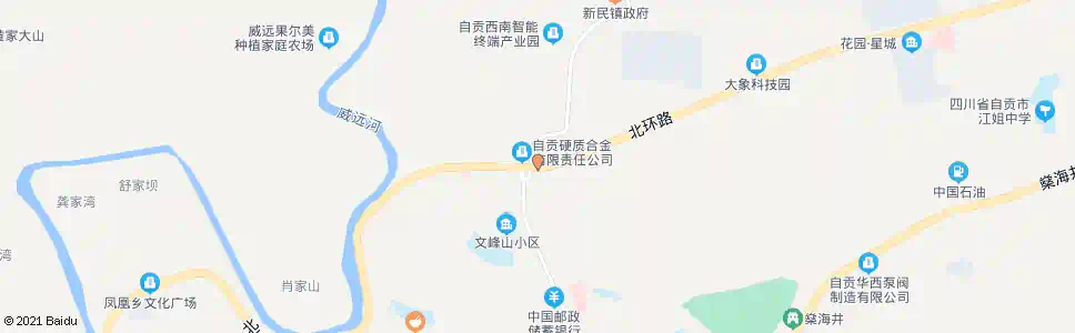 自贡天元招呼站_公交站地图_自贡公交_妙搜公交查询2025