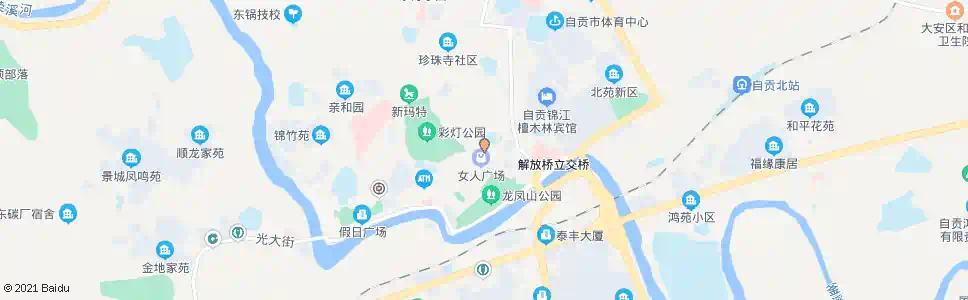 自贡灯杆坝_公交站地图_自贡公交_妙搜公交查询2025