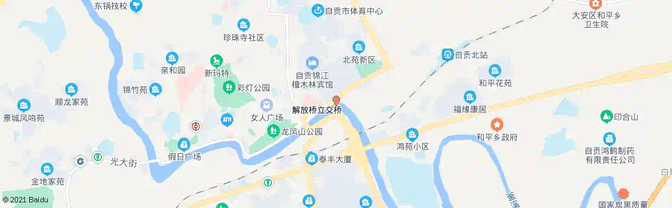 自贡水涯居大桥_公交站地图_自贡公交_妙搜公交查询2025