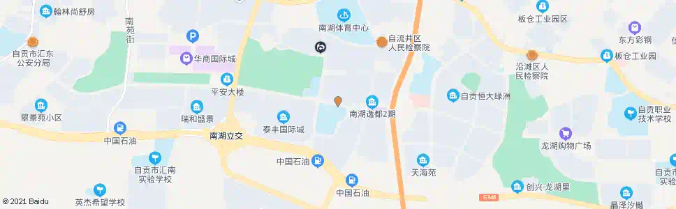 自贡汇东南湖校区_公交站地图_自贡公交_妙搜公交查询2025