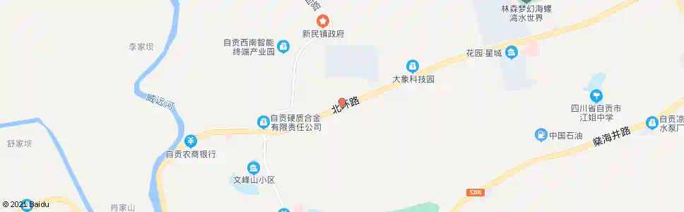 自贡俞家湾_公交站地图_自贡公交_妙搜公交查询2025