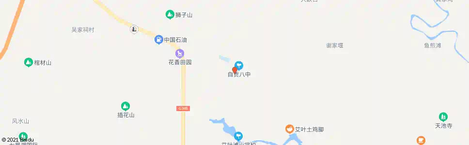 自贡艾叶_公交站地图_自贡公交_妙搜公交查询2025