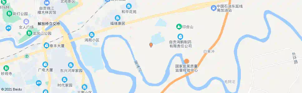 自贡鸿鹤坝_公交站地图_自贡公交_妙搜公交查询2025