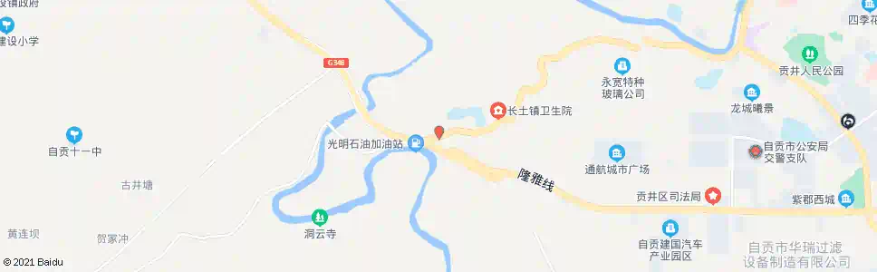 自贡长土(西站)_公交站地图_自贡公交_妙搜公交查询2025
