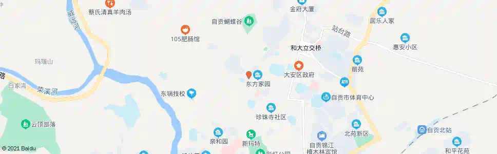 自贡东锅厂_公交站地图_自贡公交_妙搜公交查询2025