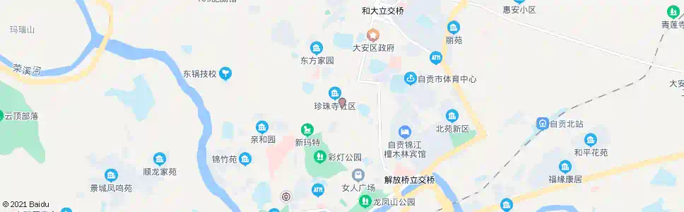 自贡购物一条街(五星街)_公交站地图_自贡公交_妙搜公交查询2025