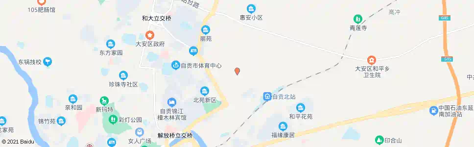 自贡省盐校_公交站地图_自贡公交_妙搜公交查询2025