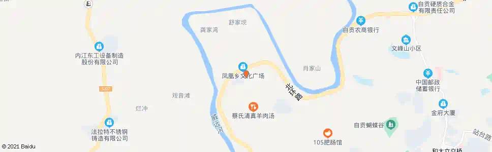 自贡大塘山_公交站地图_自贡公交_妙搜公交查询2025