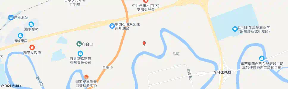 自贡唐家坝_公交站地图_自贡公交_妙搜公交查询2025