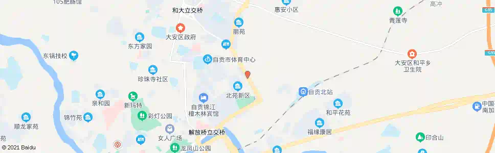 自贡龙井_公交站地图_自贡公交_妙搜公交查询2025
