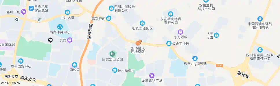 自贡华华印务_公交站地图_自贡公交_妙搜公交查询2025