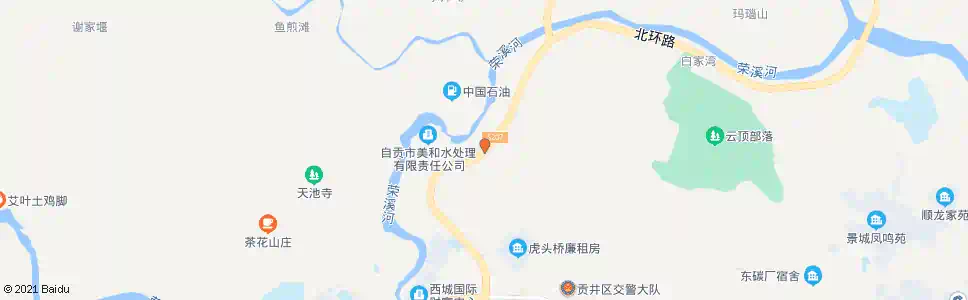 自贡污水厂招呼站_公交站地图_自贡公交_妙搜公交查询2025