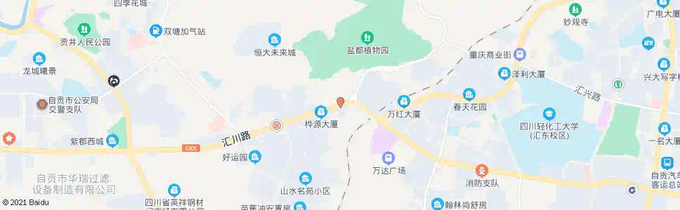 自贡马吃水_公交站地图_自贡公交_妙搜公交查询2025