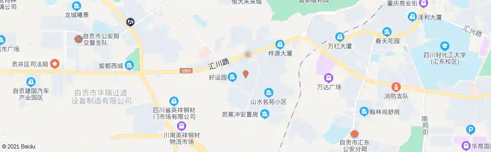 自贡盐都花园_公交站地图_自贡公交_妙搜公交查询2025