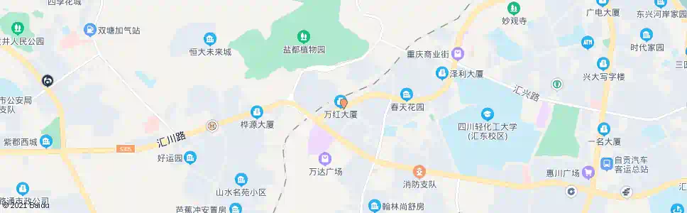 自贡汇东路西段_公交站地图_自贡公交_妙搜公交查询2025
