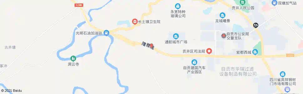 自贡长土镇政府_公交站地图_自贡公交_妙搜公交查询2025