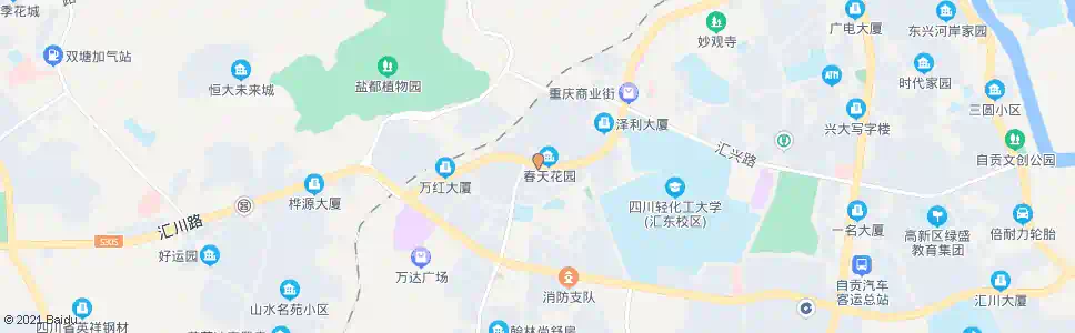 自贡宏发小区_公交站地图_自贡公交_妙搜公交查询2025