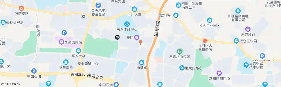 自贡兴川南街_公交站地图_自贡公交_妙搜公交查询2025