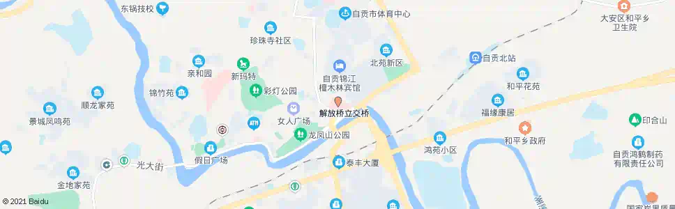 自贡四医院_公交站地图_自贡公交_妙搜公交查询2025