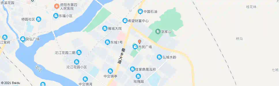 资阳雁江区政府_公交站地图_资阳公交_妙搜公交查询2025