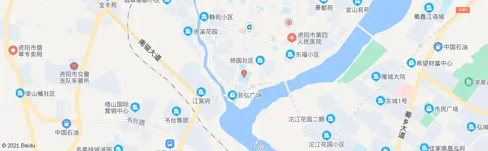 资阳师范校_公交站地图_资阳公交_妙搜公交查询2025