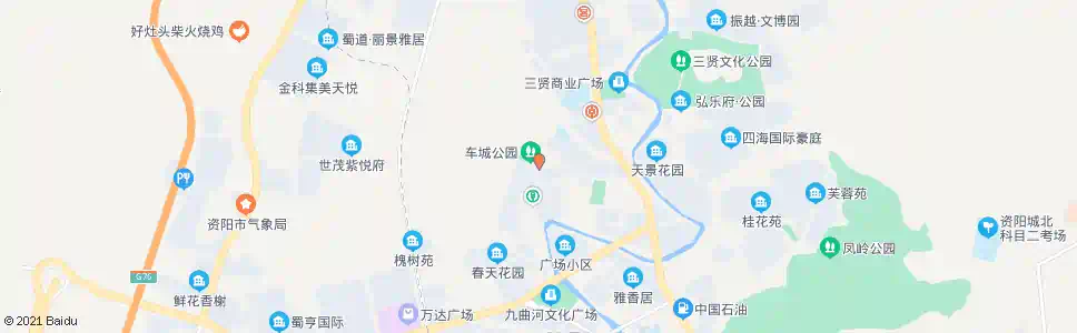 资阳滨河西路二段_公交站地图_资阳公交_妙搜公交查询2025