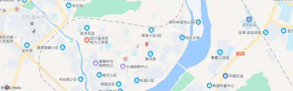 资阳城北市场_公交站地图_资阳公交_妙搜公交查询2025