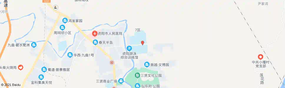 资阳资阳中学西区_公交站地图_资阳公交_妙搜公交查询2025