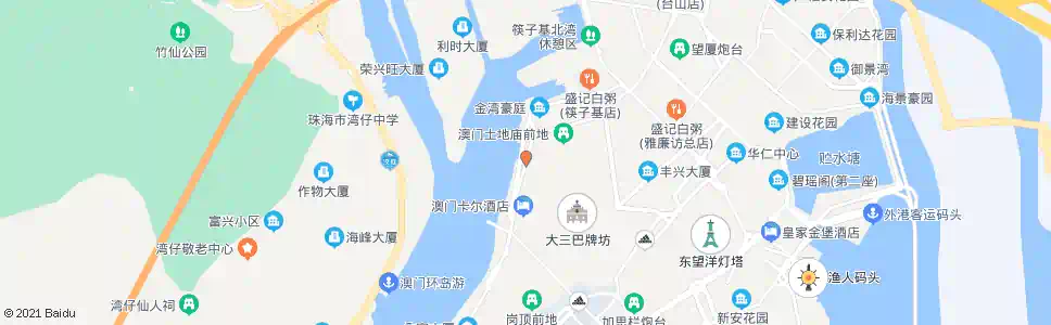 澳門海邊新街_巴士站地圖_澳門巴士_妙搜巴士搜尋2025