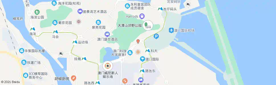 澳門機場圓形地(偉龍)_巴士站地圖_澳門巴士_妙搜巴士搜尋2025