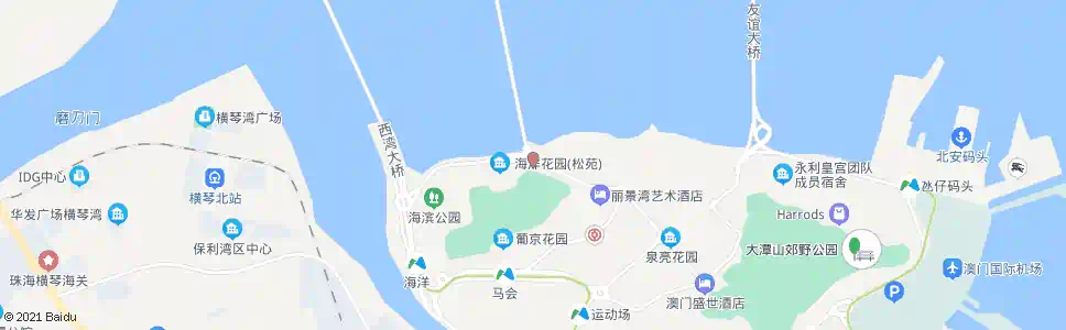 澳門奧林匹克游泳館圓形地_巴士站地圖_澳門巴士_妙搜巴士搜尋2025