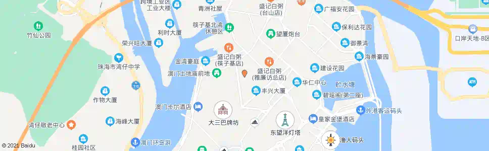 澳門渡船街(俾利喇街)_巴士站地圖_澳門巴士_妙搜巴士搜尋2025