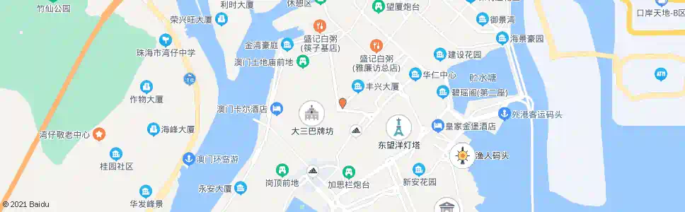 澳門東南小學_巴士站地圖_澳門巴士_妙搜巴士搜尋2025