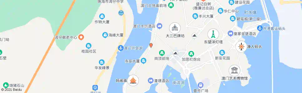 澳門司打口_巴士站地圖_澳門巴士_妙搜巴士搜尋2025