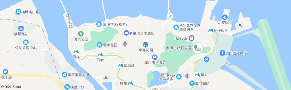 澳門泉亮花園_巴士站地圖_澳門巴士_妙搜巴士搜尋2025