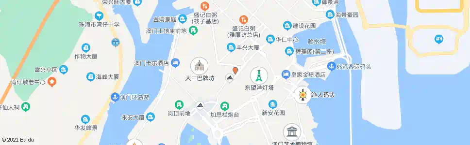 澳門荷蘭園_巴士站地圖_澳門巴士_妙搜巴士搜尋2025