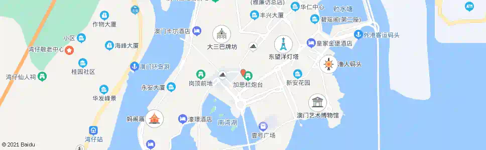 澳門八角亭_巴士站地圖_澳門巴士_妙搜巴士搜尋2025