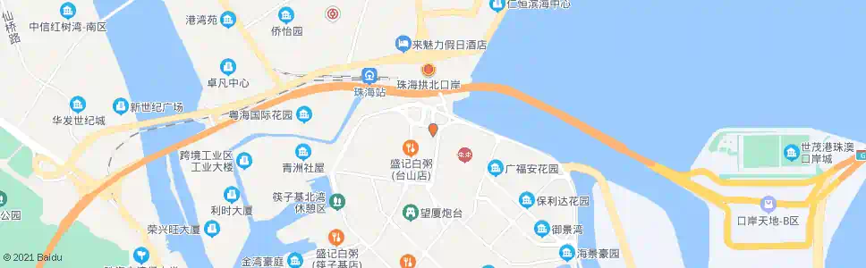 澳門看台山(騎士馬路)_巴士站地圖_澳門巴士_妙搜巴士搜尋2025