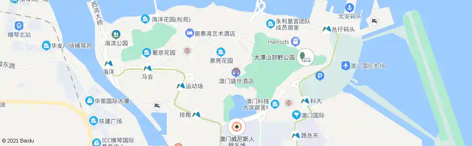 澳門凼仔嘉樂庇馬路_巴士站地圖_澳門巴士_妙搜巴士搜尋2025