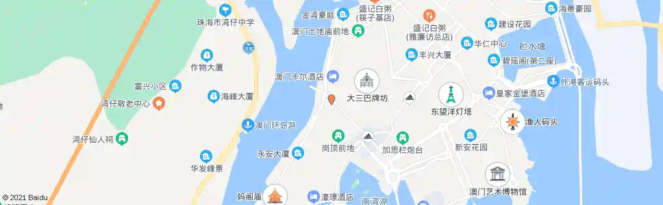 澳門金碧文娛中心_巴士站地圖_澳門巴士_妙搜巴士搜尋2025