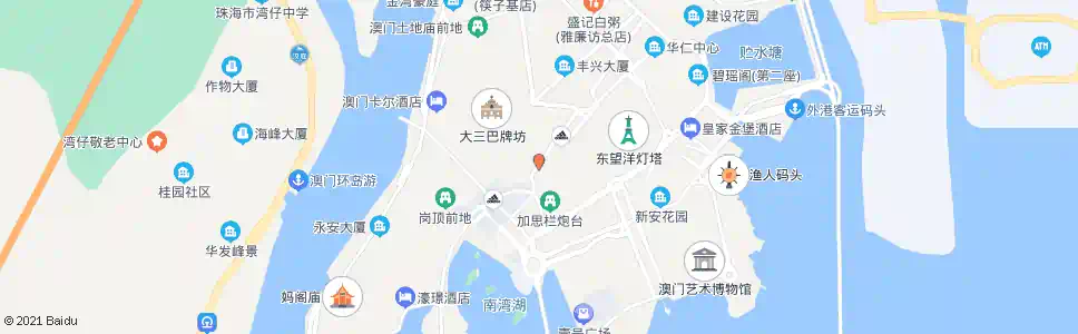 澳門水坑尾_巴士站地圖_澳門巴士_妙搜巴士搜尋2025