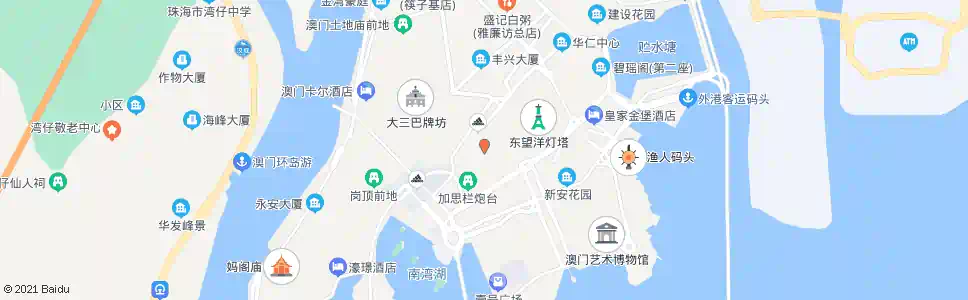 澳門東望洋新街_巴士站地圖_澳門巴士_妙搜巴士搜尋2025