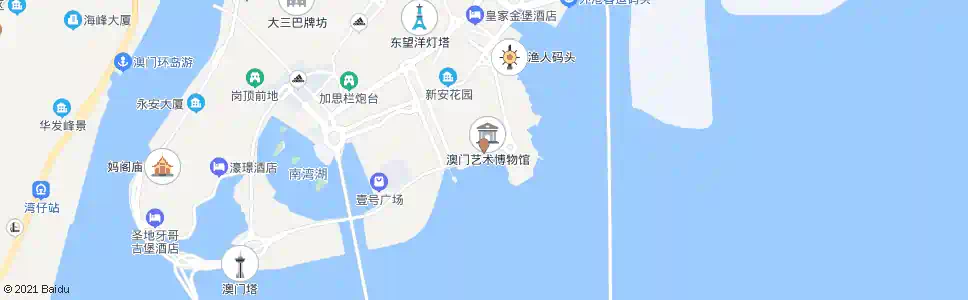 澳門澳門文化中心_巴士站地圖_澳門巴士_妙搜巴士搜尋2025